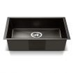 Cefito 30cm x 45cm Stainless Steel Kitchen Sink Under/Top/Flush Mount Black