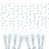 Christmas 600 LED Curtain Lights - White