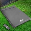 Weisshorn Double Self-Inflating Mat 10cm with Thick Polyurethane Foam - Grey