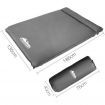 Weisshorn Double Self-Inflating Mat 10cm with Thick Polyurethane Foam - Grey