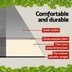 Weisshorn Double Self-Inflating Mat 10cm with Thick Polyurethane Foam - Grey