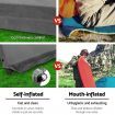 Weisshorn Double Self-Inflating Mat 10cm with Thick Polyurethane Foam - Grey