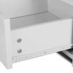 Bedside Table Drawer with 15mm Thick Board - White