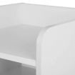 Bedside Table Drawer with 15mm Thick Board - White
