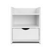 Bedside Table Drawer with 15mm Thick Board - White