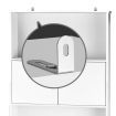 Bathroom Storage Cabinet - White