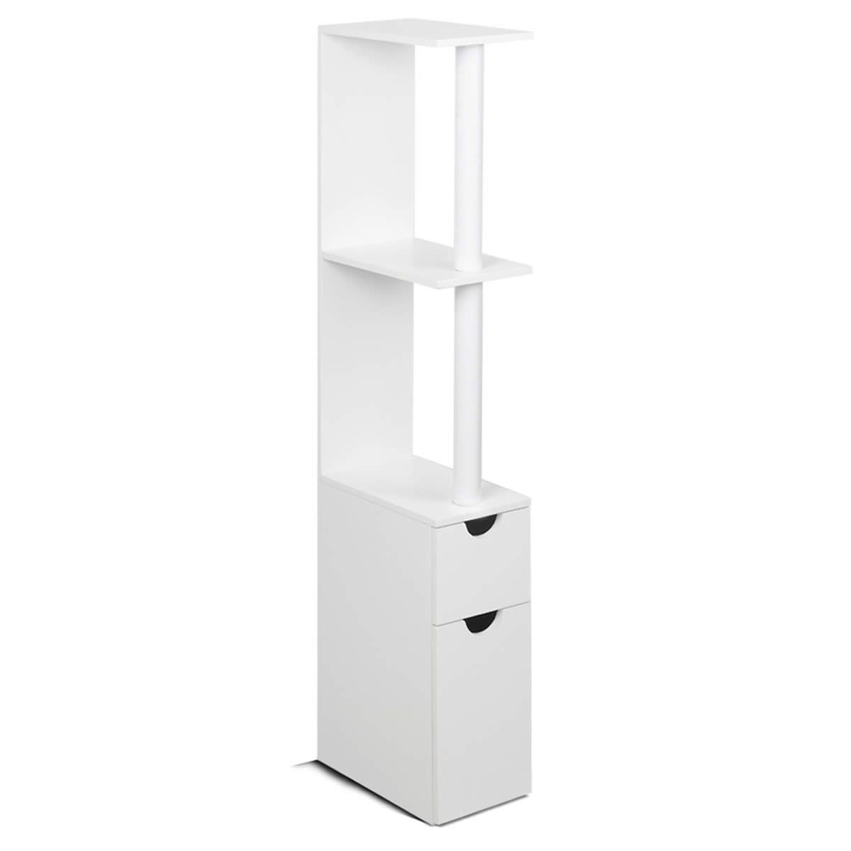 Freestanding Bathroom Storage Cabinet - White