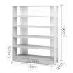 6-Tier Shoe Rack Cabinet White - Up to 30 Pairs