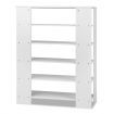 6-Tier Shoe Rack Cabinet White - Up to 30 Pairs