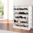 6-Tier Shoe Rack Cabinet White - Up to 30 Pairs