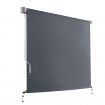 2.4m x 2.5m Retractable Roll Down Awning - Grey