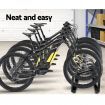 Portable Bike Parking Rack Maximum 4 Bikes - Black