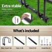 Portable Bike Parking Rack Maximum 4 Bikes - Black