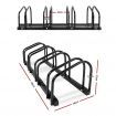 Portable Bike Parking Rack Maximum 4 Bikes - Black
