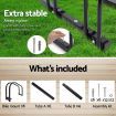 Portable Bike Parking Rack Maximum 6 Bikes - Black