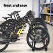 Portable Bike Parking Rack Maximum 6 Bikes - Black