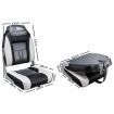 Seamanship Set of 2 Folding Swivel Boat Seats - Grey & Black