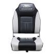Seamanship Set of 2 Folding Swivel Boat Seats - Grey & Black