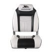 Seamanship Set of 2 Folding Swivel Boat Seats - Grey & Black