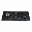 90cm Gas Cooktop 5 Burner Stove Hob Cooker Top Knobs NG LPG Glass Surface Black Maxkon