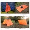 Multifunctional Raincoat with Hood Portable Hiking Cycling Poncho Outdoor Camping Tent Mat