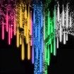 8 Tubes 50cm 288LED Solar Powered Waterproof Snow Falling Lights Meteor Shower Lights Christmas Outdoor Home Patio Wedding Decorations Colorful