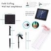 8 Tubes 50cm 288LED Solar Powered Waterproof Snow Falling Lights Meteor Shower Lights Christmas Outdoor Home Patio Wedding Decorations Colorful