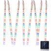 8 Tubes 50cm 288LED Solar Powered Waterproof Snow Falling Lights Meteor Shower Lights Christmas Outdoor Home Patio Wedding Decorations Colorful