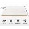 Giselle Bedding Memory Foam Mattress Topper w/Cover 8cm - King