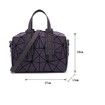 BAOBAO ISEY Geometric Luminous Shard Lattice Holographic Tote Bags
