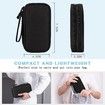 Electronic Organizer,Travel Cable Organizer Bag Pouch Electronic Accessories Carry Case Portable Waterproof Double Layers All-in-One Storage Bag (Size Small Black)