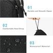 Electronic Organizer,Travel Cable Organizer Bag Pouch Electronic Accessories Carry Case Portable Waterproof Double Layers All-in-One Storage Bag (Size Small Black)