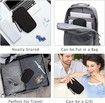 Electronic Organizer,Travel Cable Organizer Bag Pouch Electronic Accessories Carry Case Portable Waterproof Double Layers All-in-One Storage Bag (Size Small Black)