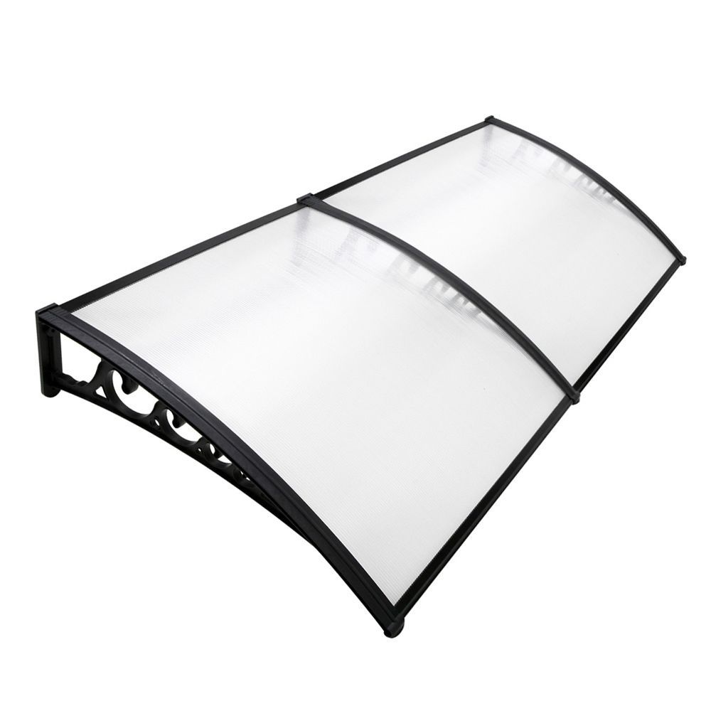 Instahut Window Door Awning Door Canopy 1mx2.4m DIY Patio Outdoor SunShield