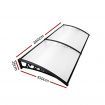 Instahut Window Door Awning Door Canopy 1mx2.4m DIY Patio Outdoor SunShield