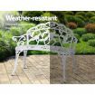 Victorian Garden Bench - White