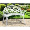 Victorian Garden Bench - White