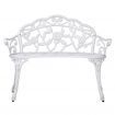 Victorian Garden Bench - White