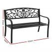 Gardeon Outdoor Garden Bench - Black