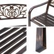 Cast Iron Garden Bench - Bronze