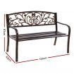 Cast Iron Garden Bench - Bronze