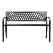 Gardeon Steel Modern Garden Bench - Black