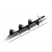 GIANTZ Power Garden Auger Small Earth Planter 75 X 300MM Black