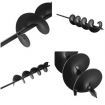 GIANTZ Power Garden Auger Small Earth Planter 75 X 600MM Black