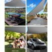 Instahut Sun Shade Sail Cloth Shadecloth Outdoor Canopy Rectangle 280gsm 6x6m