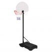 Everfit 2.1M Adjustable Portable Basketball Stand Hoop System Rim White