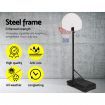 Everfit 2.1M Adjustable Portable Basketball Stand Hoop System Rim White