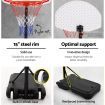 Everfit 2.1M Adjustable Portable Basketball Stand Hoop System Rim White