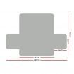 Artiss Sofa Cover Quilted Couch Covers Protector Slipcovers 3 Seater Grey