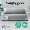 Artiss Sofa Cover Quilted Couch Covers Protector Slipcovers 3 Seater Grey